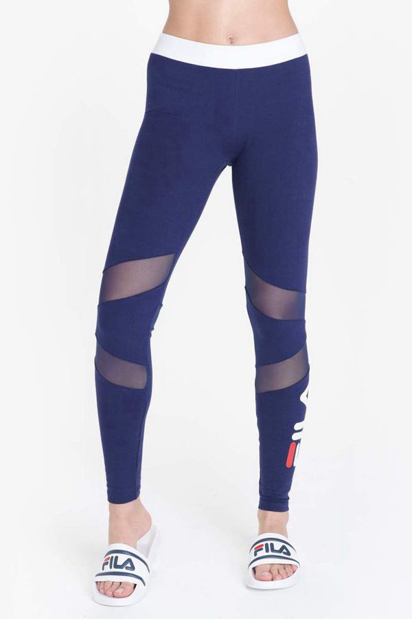 Legging Fila Mulher Azuis/Branco - Fila Amara Portugal Lisboa,YRCS-64713